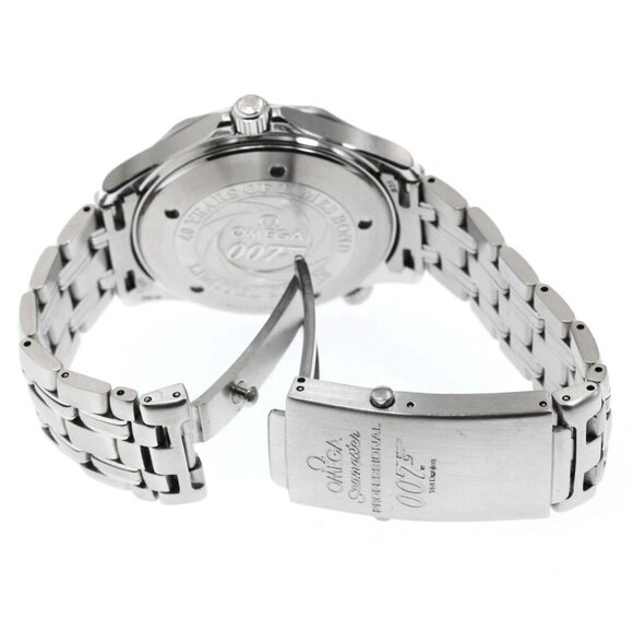 OMEGA Seamaster300 2537.80 007 James Bond Navy Dial Automatic Men's Watch - Picture 3 of 11